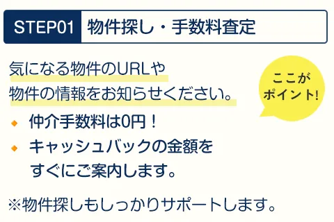 物件探し・手数料査定